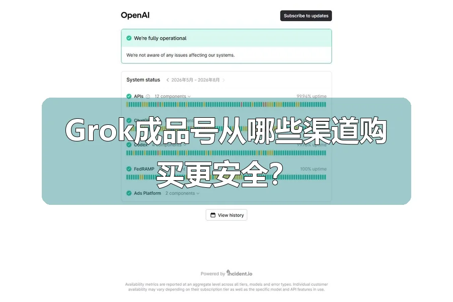 Grok成品号从哪些渠道购买更安全？
